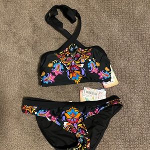 Hobie floral bikini NWT size Med top Small bottom